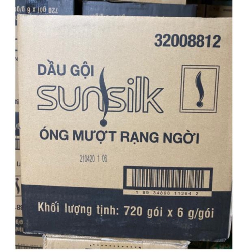Dầu gọi sunsilk (1 thùng 60 dây 1 dây 12 gói)