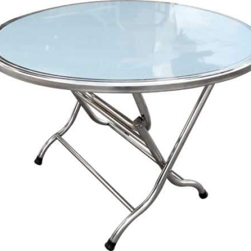 Bàn Tròn Inox Sus 201 - 1m2 Cạnh Tròn