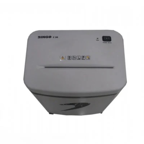 Máy hủy vụn BINGO C30 (6-8 tờ A4 70gsm/lần, 3m/phút, 15 lít, 9kg)